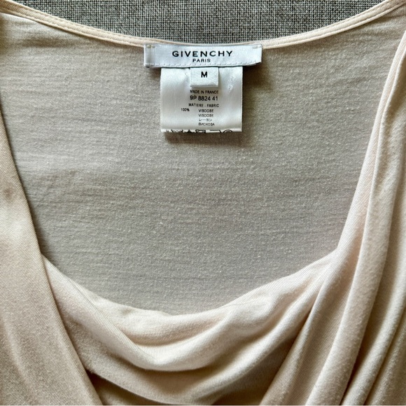 Givenchy Drape Neck Knit Top Palest Pink | M - Picture 5 of 5